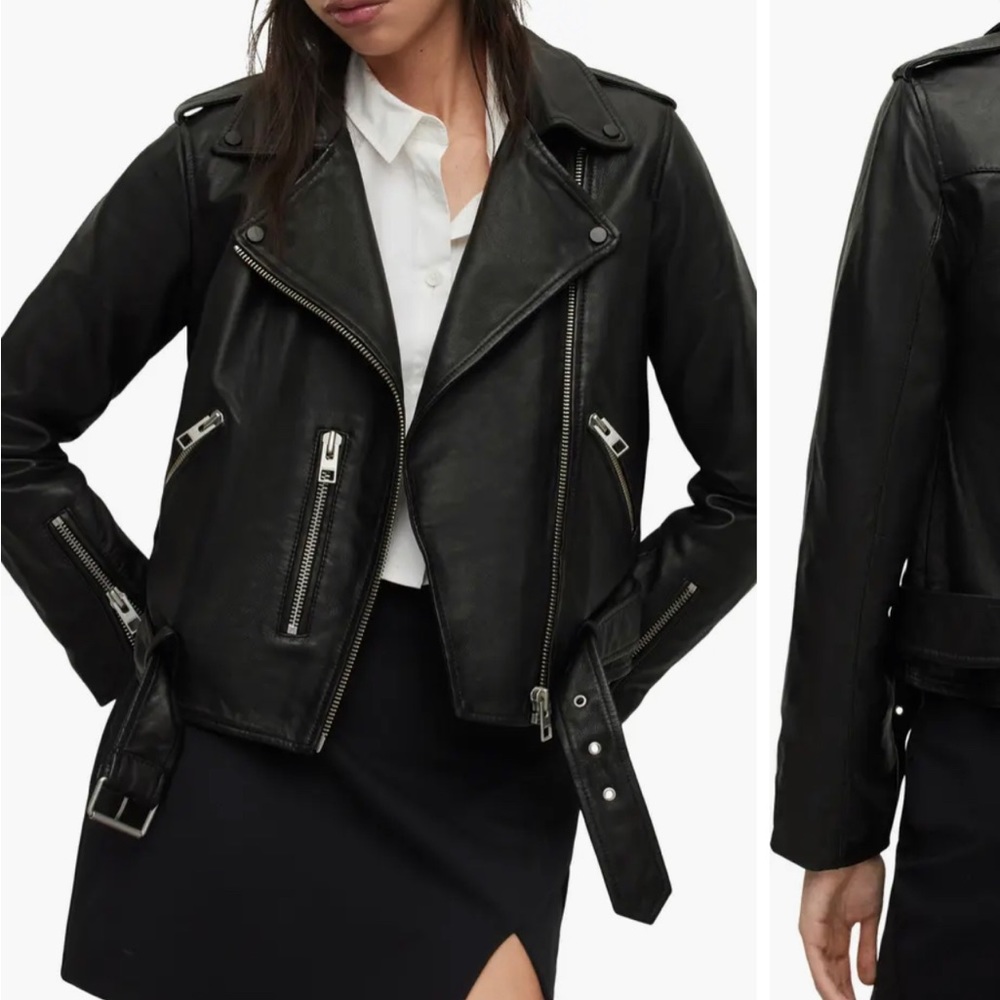 All saints balfer biker jacket in Small